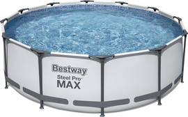 BESTWAY ערכת הכל כלול קלאסיק בריכת BESTWAY אולטרה עגולה קוטר 366 עומק 100 Steel Pro MAX דגם 56260C