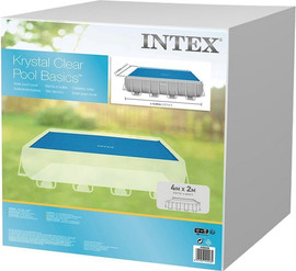 INTEX כיסוי תרמי/סולארי כחול INTEX לבריכה ביתית אולטרה מלבנית 200*400, דגם 28028