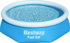 BESTWAY בריכת הקמה מהירה (שפה מתנפחת) BESTWAY קוטר 244 עומק 61 דגם 57450