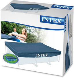 INTEX כיסוי עליון כחול INTEX לבריכת עמודים מלבנית 160*260 דגם 28036