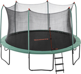 BESTWAY טרמפולינה לחצר BESTWAY בקוטר 4.27 מטר/14FT עם רשת הגנה פנימית וסולם, Xtreme Air דגם 59105