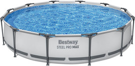 BESTWAY ערכת הכל כלול פרימיום בריכת BESTWAY אולטרה עגולה קוטר 366 עומק 76 Steel Pro MAX דגם 56416P