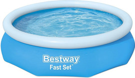 BESTWAY ערכת הכל כלול פרימיום בריכת הקמה מהירה (בריכת שפה מתנפחת) BESTWAY קוטר 305 עומק 76 דגם 57266P