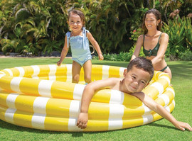 INTEX בריכת INTEX עגולה מתנפחת, בעיצוב פלח לימון, דגם 58432