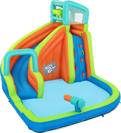 BESTWAY מתנפח מים הכולל מגלשה+קיר טיפוס+בריכת שיכשוך+תותח מים, דגם 53408 Bestway דגם חדש 2026