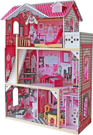 KIDSTORE בית בובות לילדים/ות מעץ דגם עלמה, מק''ט AW06A101