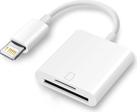 פוטו נגבה מתאם מחיבור Lightning לכרטיס זיכרון SD ו-Micro SD
