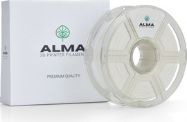 Alma פילמנט איכותי מסוג +PLA מבית ALMA צבע לבן