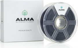 Alma פילמנט איכותי מסוג +PLA מבית ALMA צבע אפור