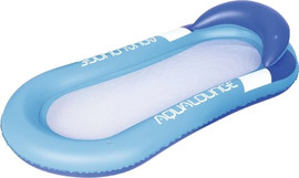 BESTWAY מזרן מתנפח אובלי צף עם כרית ראש ורשת בתחתית בצבע כחול 160*84 סמ 43103B מבית BESTWAY