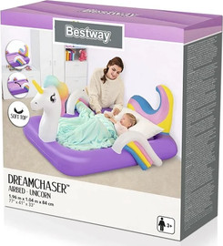 BESTWAY מיטה / מזרן מתנפח יחיד לילדים בעיצוב חד קרן