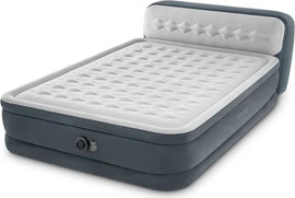INTEX מזרן מתנפח זוגי King-Size עם משענת ראש וגב ומשאבה מובנית 236*152*46 ס״מ | INTEX | מק״ט 64448 |