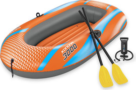 BESTWAY סירה ל 3 אנשים פלוס משוטים פלוס משאבה 221*143 סמ 61146 מבית BESTWAY