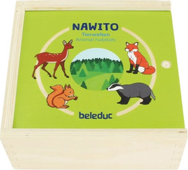 Beleduc משחק הכרת סביבת בעלי החיים 45 חלקים Cognito מעץ 11580 מבית Beleduc