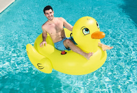 BESTWAY ברווז צף לבריכה עם ידיות אחיזה 186*127 סמ מבית Bestway