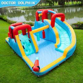 Doctor Dolphin מתנפח מים ענק פלוס שתי מגלשות W73033 מבית Doctor Dolphin