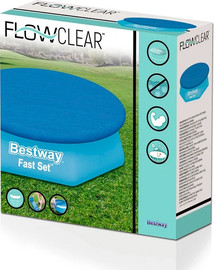 BESTWAY כיסוי כחול לבריכה ביתית עגולה 244 קוטר 58032 מבית BESTWAY