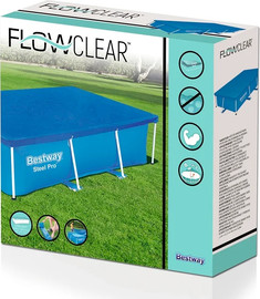 BESTWAY כיסוי לבריכה מלבנית מסגרת כחול 259*170*61 סמ מבית BESTWAY