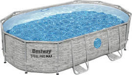 BESTWAY בריכה אובלית אולטרה ערכת יצרן | 488*305*107 סמ | מקט BESTWAY | 56946 | קפיץ קפוץ