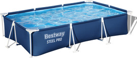 BESTWAY בריכה משפחתית מסגרת מלבנית 300*201*66 סמ 56404 מבית BESTWAY