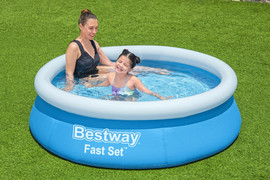 BESTWAY בריכה משפחתית עגולה 183*51סמ FAST 57392 מבית BESTWAY