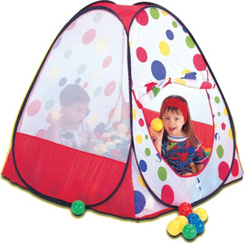 I AM Toys אוהל כדורים מתקפל עם 100 כדורים צבעוניים לפעוטות ולילדים IAM מקט 2222H