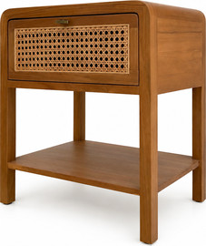 העץ הנדיב שידה דגם ארומה - צבע עץ טיק טבעי