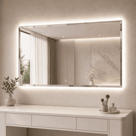 BED CITY מראת קריסטל יוקרתית LED דגם ונציה