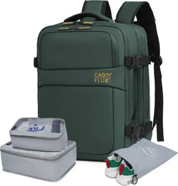 Cabin Flux תיק עליה למטוס 40x30x20 Iconic מבית CABIN FLUX + קוביות אריזה