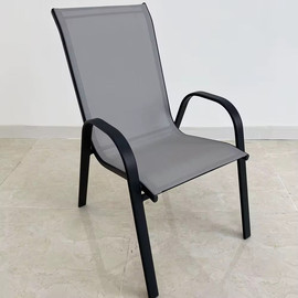 Casa Center כסא סלינג רשת לגינה ולמרפסת בצבע אפור