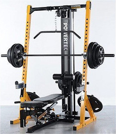 Powertech כלוב משקולות עם פולי עליון POWERTEC WB-HR SET