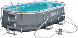 BESTWAY בריכה אובלית אולטרה 427X250X100 כולל משאבה, סולם BESTWAY 56620