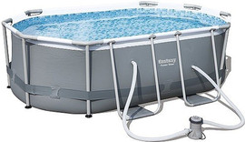 BESTWAY בריכה אובלית אולטרה 300X200X84 כולל משאבה BESTWAY 5614A