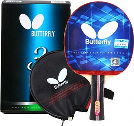 BUTTERFLY מחבט בטרפליי מקצועי כולל כיסוי BUTTERFLY TBC301