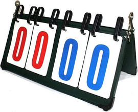 HUIJUN לוח תוצאות ידני שולחני 4 ספרות מתכת ScoreBoard HUIJUN