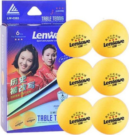 Lenwave 6 כדורים מקצועיים לטניס שולחן 3 כוכבים LENWAVE