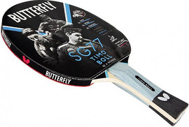 BUTTERFLY מחבט פינג פונג טניס שולחן בטרפליי BUTTERFLY Timo Boll BLACK SG77