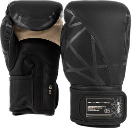 VENUM כפפות איגרוף שחורות Venum Tecmo 2.0 Boxing Gloves Black 12oz