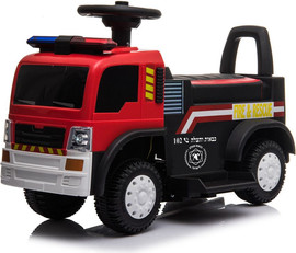 TOYS&MORE כבאית ממונעת 6V + מוט להורים BOBTOYS