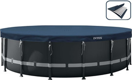 INTEX כיסוי דלוקס לבריכה עגולה אינטקס בקוטר 549 ס''מ INTEX 28085