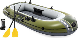INTEX סירת גומי מתנפחת אינטקס INTEX 66332 SeaHawk 2 *כולל משאבה ומשוטים*