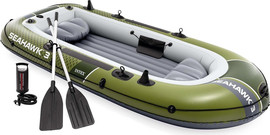 INTEX סירת גומי מתנפחת אינטקס INTEX 66333 SeaHawk 3 *כולל משאבה ומשוטים*