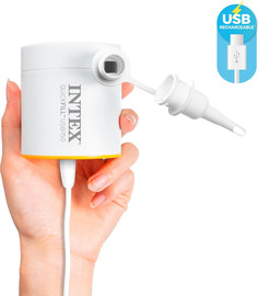 INTEX משאבת ניפוח מיני חשמלית נטענת עם חיבור USB אינטקס 66616 INTEX