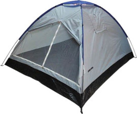 CAMPTOWN אוהל ‏משפחתי ל-4 אנשים עם 2 חלונות קמפטאון 200x200x120 ס”מ גימור אפור CAMPTOWN BASIC PLUS 4