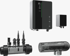 Aquark מערכת מלח פרימיום לבריכות עד 80 קוב אקוורק AQUARK ICS28