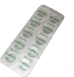 Pacifix 10 כדורי PHENOL RED לבדיקת חומציות PH במים PACIFIX