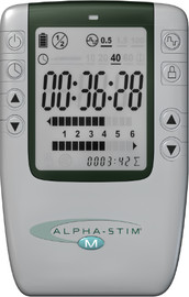 ALPHA STIM Alpha-Stim M מכשיר רפואי ביתי לחרדה, נדודי שינה, דיכאון וכאבים