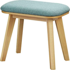HAILUN כסא פסנתר מעוצב D3 בצבע Aqua Blue עם רגליים מעץ מבית