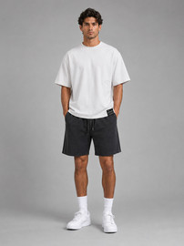 WAVE חולצת טישירט קצרה וויב Over Shirt Label גברים