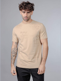elixir חולצת טישירט קצרה אליקסיר All Over Logo גברים - אליקסיר - Brown
